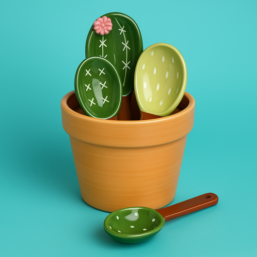 Cactus Measuring Spoons & Cup