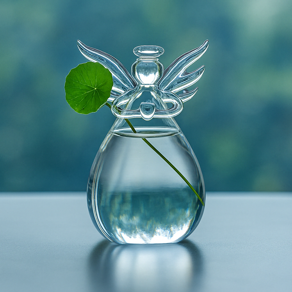 Watching Over You Angel Vase