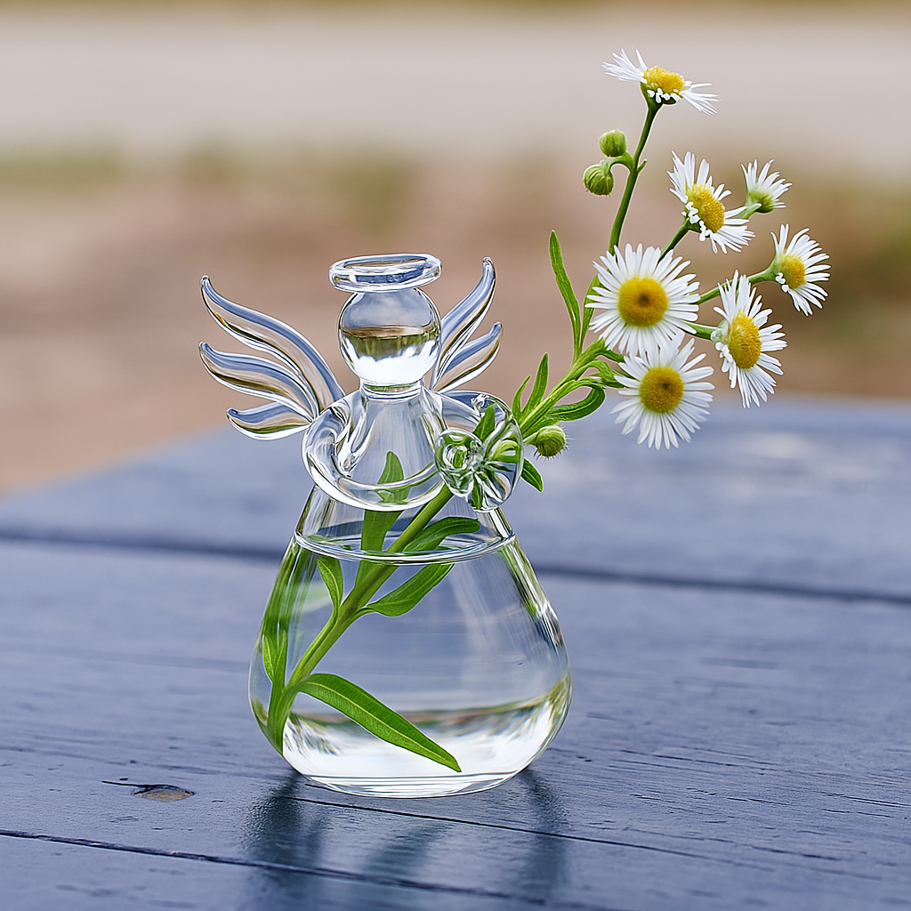 Watching Over You Angel Vase