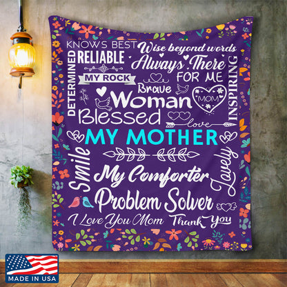 My Mother My Comforter Fleece Blanket