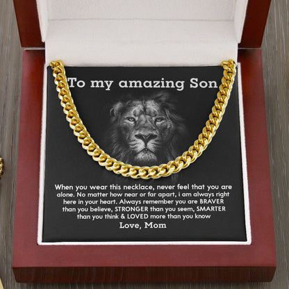 To My Amazing Son | Cuban Link Chain