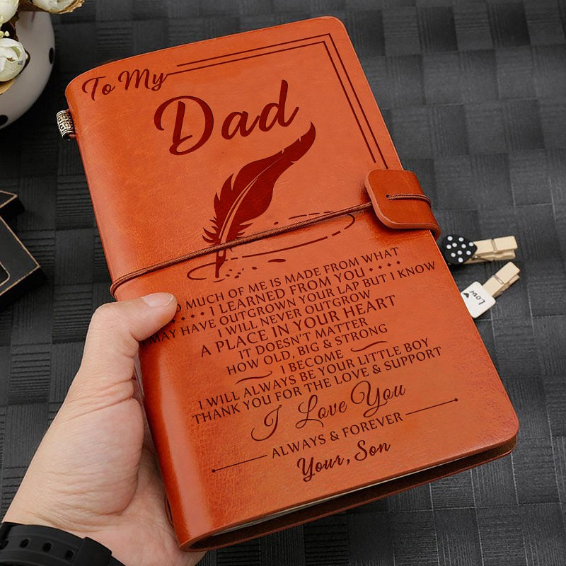 To My Dad - Father's Day Gift - Leather Journal