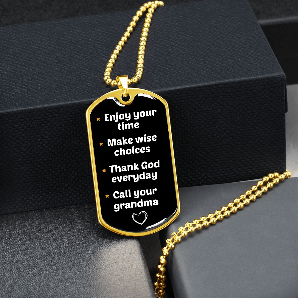 Call Your Grandma Necklace