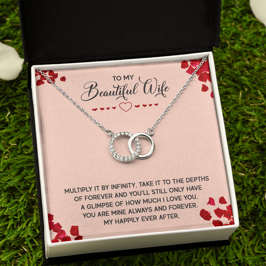 To My Beautiful Wife | Perfect Pair Necklace