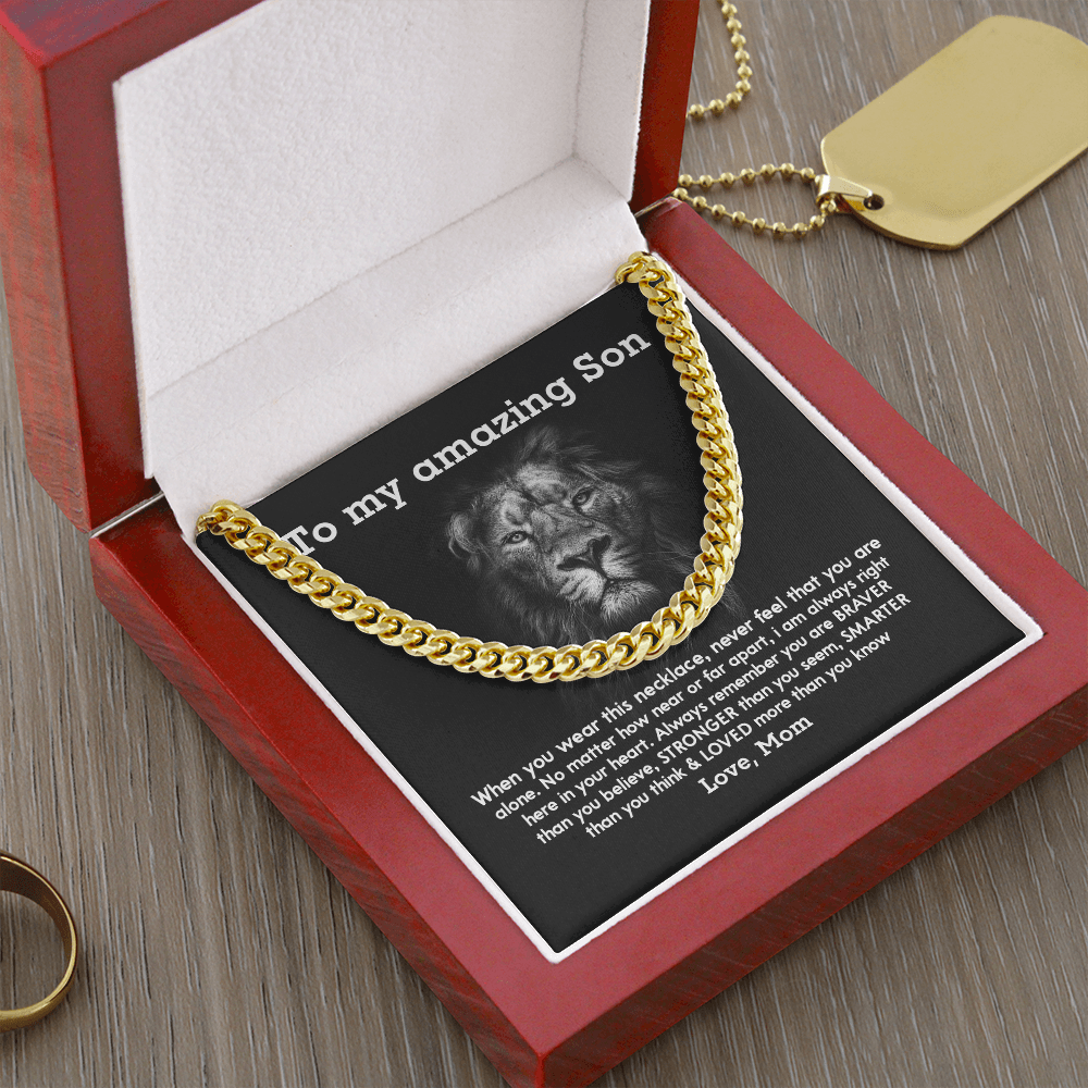 To My Amazing Son | Cuban Link Chain
