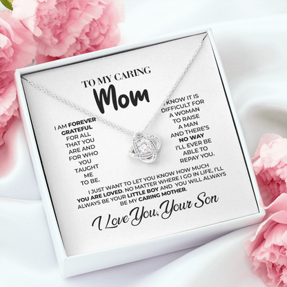My Caring Mom - Love Knot Necklace Mother's Day Gift