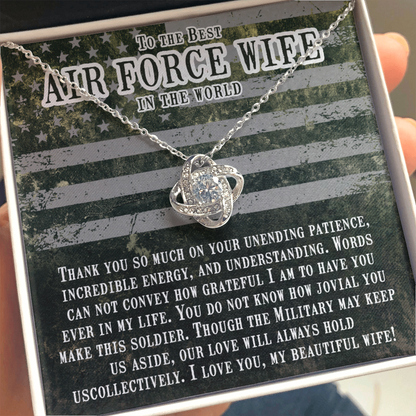 Air Force Wife | Love Knot Necklace