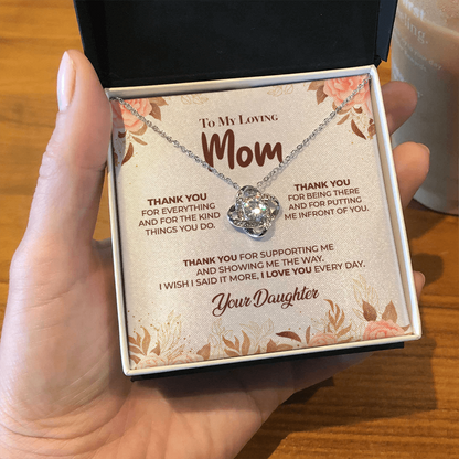 Thank You Mom - Love Knot Necklace