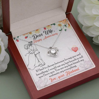 Dear Wife - Happy Anniversary | | Love Knot Necklace