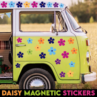 Daisy Magnetic Stickers - 24 Pcs